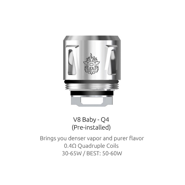 Smoktech V8 baby Q4 coils