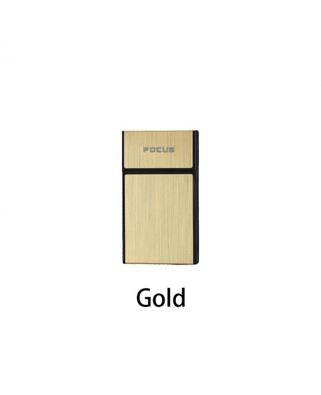 Aluminum Fine Cigarette Case Gold
