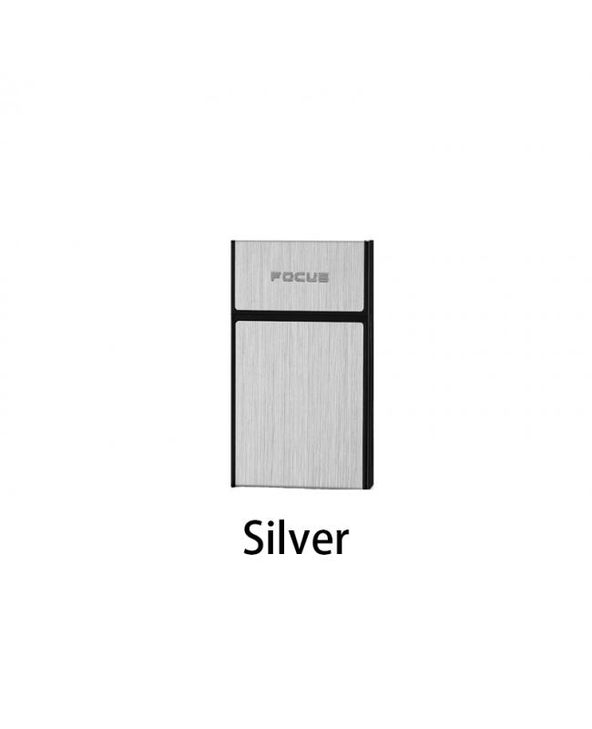 Aluminum Fine Cigarette Case Silver