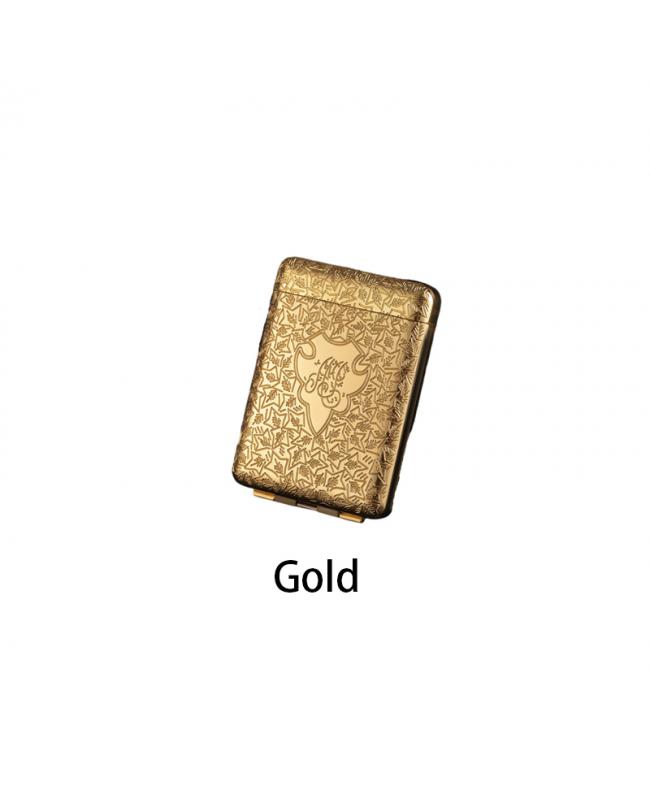 Cigarette Case Of Metal Gold