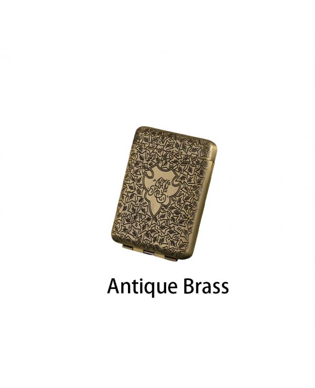 Cigarette Case Of Metal Antique Brass