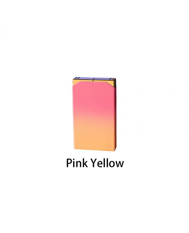 Double Flame Lighter Pink Yellow