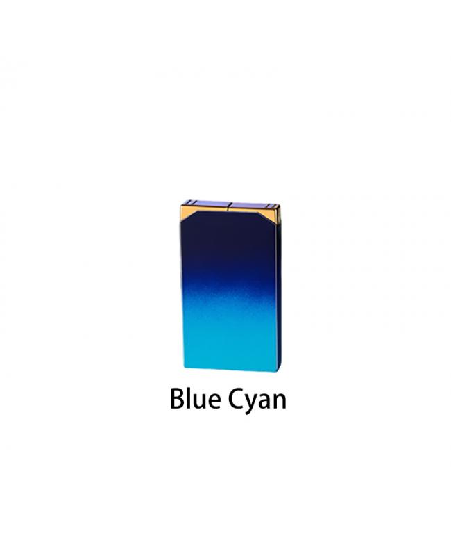Double Flame Lighter Blue Cyan