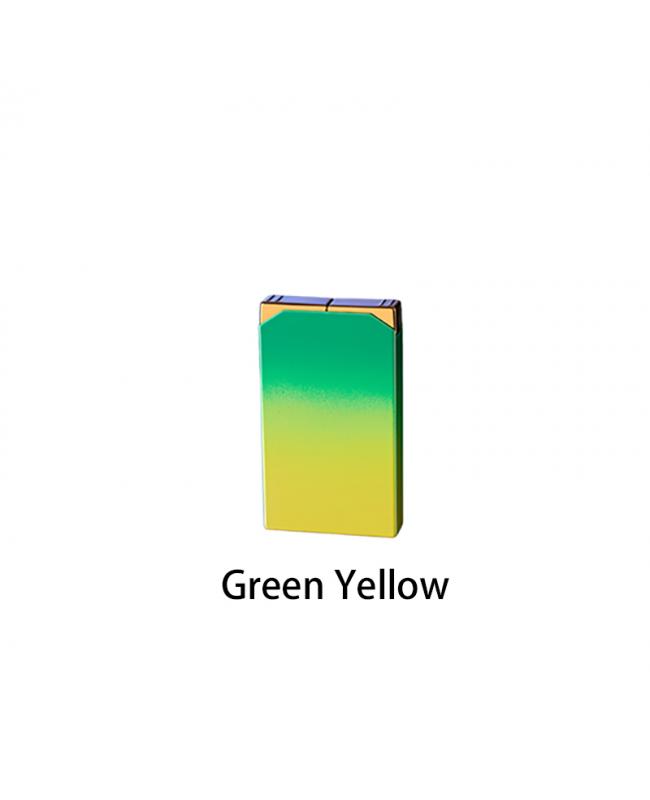 Double Flame Lighter Green Yellow