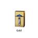 Dual Arc Electronic Cigarette Case Gold