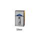 Dual Arc Electronic Cigarette Case Silver