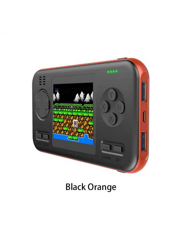 E-Cigarette 8000mAh Power Bank Game Console 2 in 1 Handheld Games Console Black Orange
