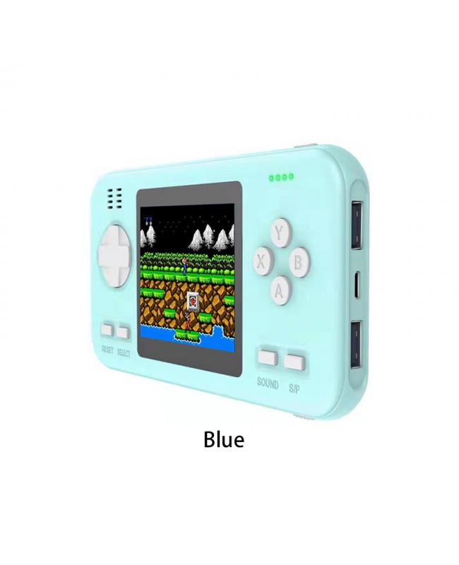 E-Cigarette 8000mAh Power Bank Game Console 2 in 1 Handheld Games Console Blue