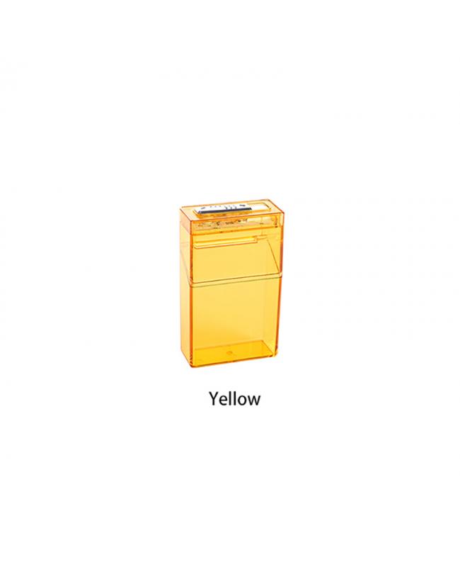 LED Transparent Cigarette Case Yellow