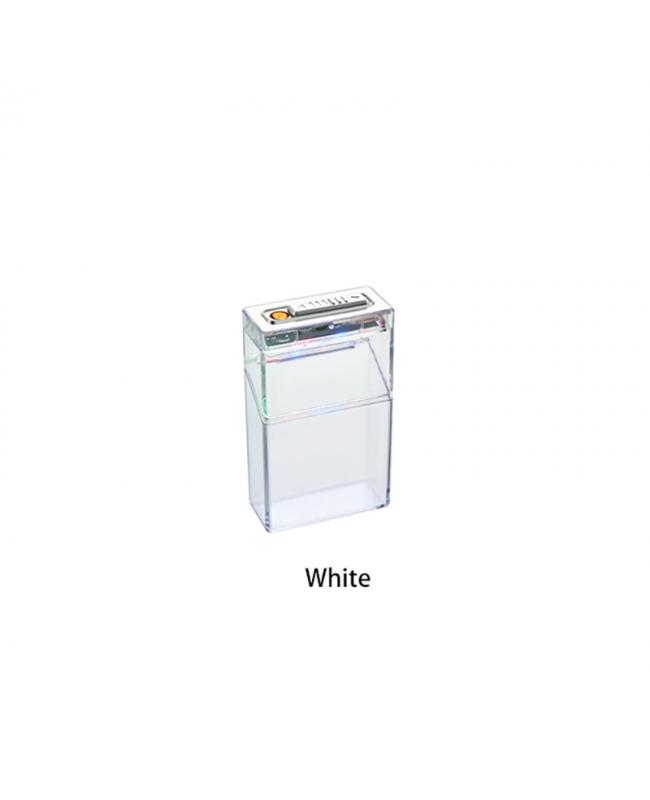 LED Transparent Cigarette Case White