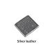 Leather Flip Cigarette Case Silver Leather