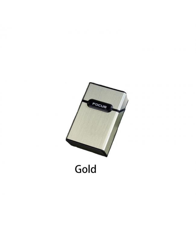 Metal Veneer Cigarette Case Gold