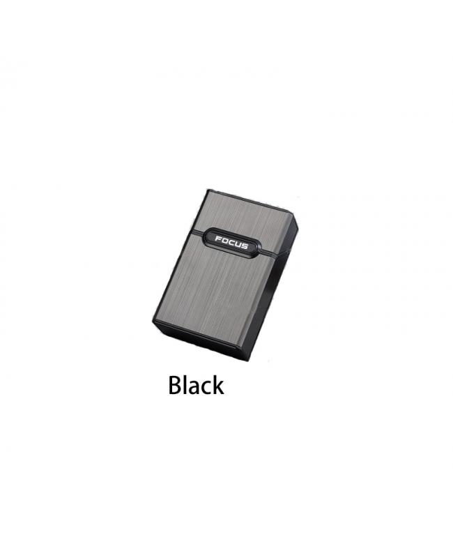 Metal Veneer Cigarette Case Black