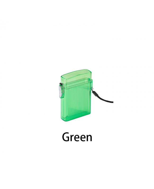 Waterproof Transparent Cigarette Case Green