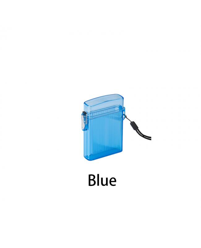 Waterproof Transparent Cigarette Case Blue