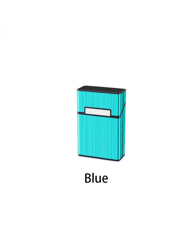 Wire Drawing Cigarette Case Blue