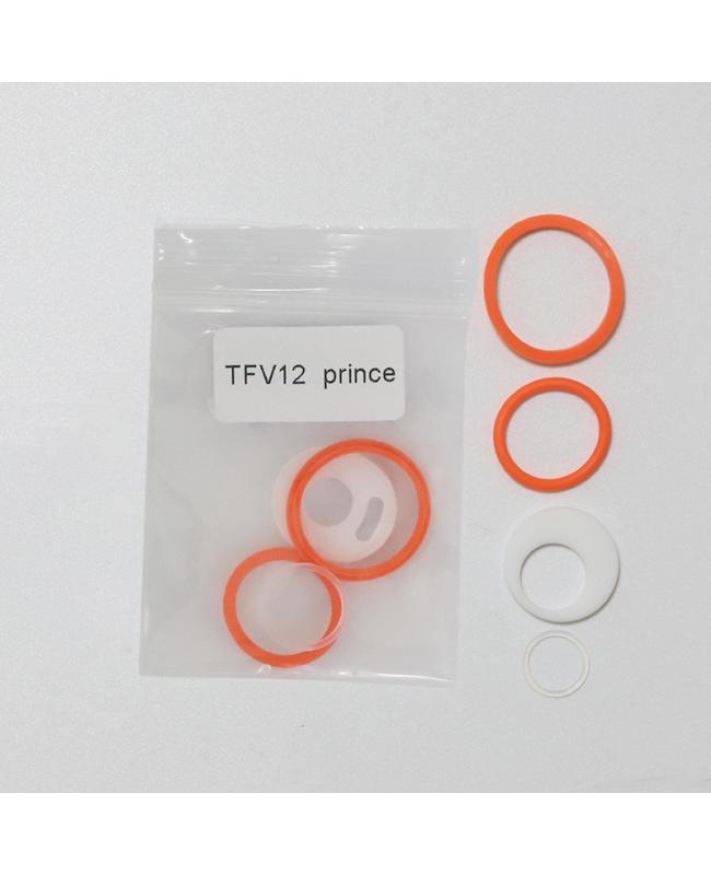 TFV12 Prince Series Set-Glass Tubes/ Drip Tips/ O-Rings/ Bubble Glass Protective Silicone Case/ 5 in 1 Screwdriver by Brands drip tip