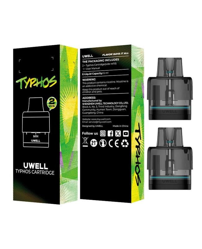 Uwell Typhos Pod Cartridge 6ml 2PCS/Pack by Brands pod system for pod systems - related product image
