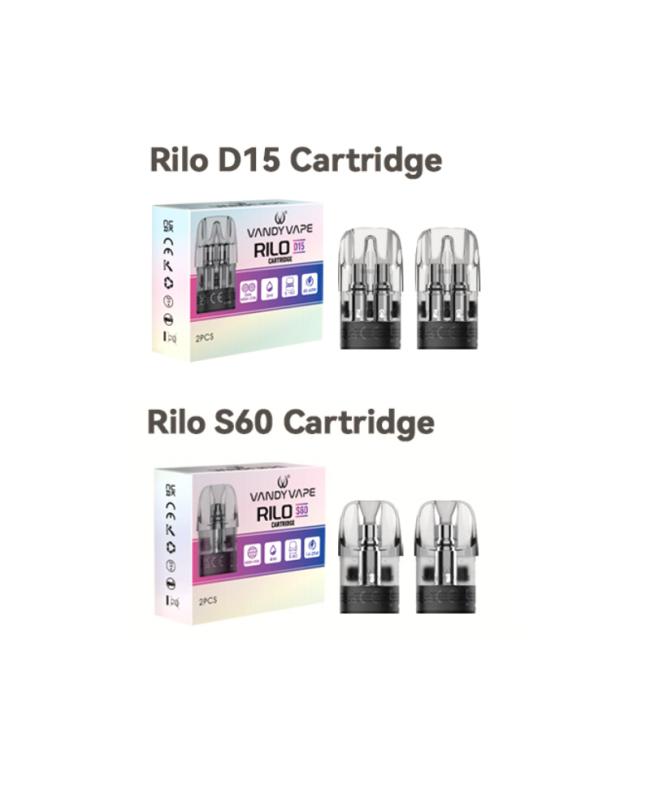 Vandy Vape Rilo Pod Cartridge for Rilo GO,Rilo SO Kit 3ml/4ml 2Pcs/Pack by Brands pod system for pod systems - related product image