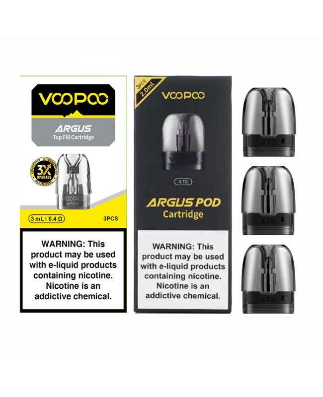 VOOPOO Argus Pod/Argus P1/Argus Z/Argus G/Argus Pod SE/Argus P1s/Argus P2/Argus G2/Argus G2 Mini/Argus A Pod Cartridge 3PCS/Pack by Brands