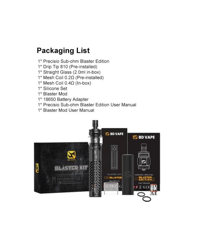 BD Vape Blaster 217100/18650 Kit 6.5ml by Brands vape kit for vape kits - gallery image 3