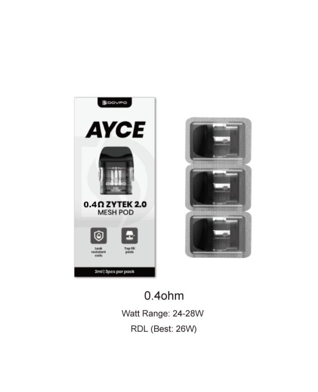 Dovpo Ayce ZYTEK 2.0 Mesh Pod Cartridge 3pcs/pack by Brands pod system for pod systems - gallery image 3