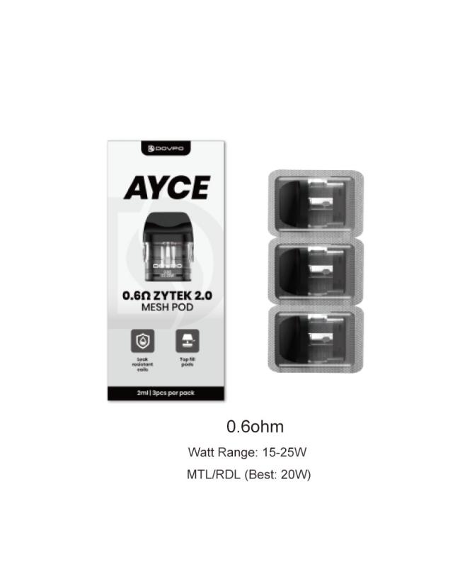 Dovpo Ayce ZYTEK 2.0 Mesh Pod Cartridge 3pcs/pack by Brands pod system for pod systems - gallery image 4