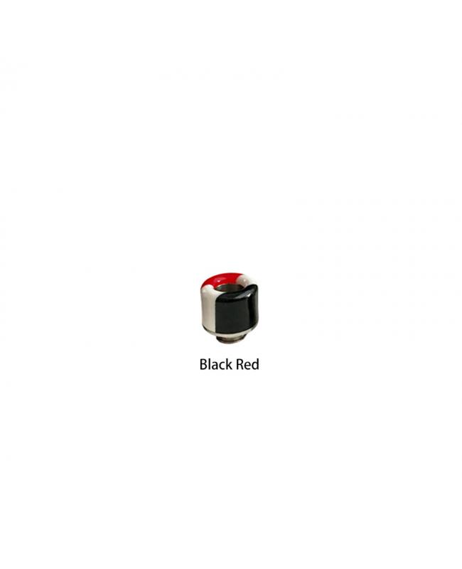 510 Color Blocking Resin Drip Tip Black Red