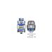 Freemax Fireluke 3 Tank Mesh Coils 3pcs 904L X1 Single Mesh Mesh Coil, 0.15ohm