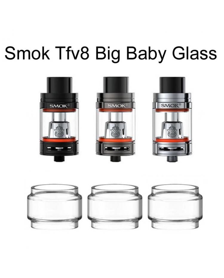 forholdsord Dronning royalty Smok Tfv8 Big Baby Replacement Glass Tubes 3PCS/Pack