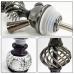 32cm Lightweight Arabic Hookah Metal Shisha Pipe with Single or Double Hose
