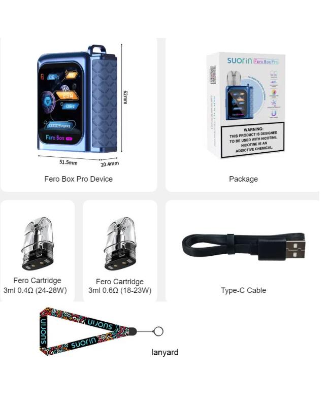 Suorin Fero Box Pro Pod System Kit 1300mAh 30W 3ml