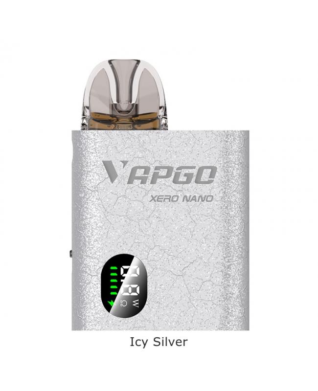 VAPGO Xero Nano Pod Kit Icy Silver