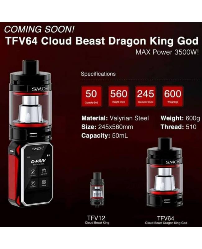 Smok TFV64 Cloud Beast Dragon King God Tank