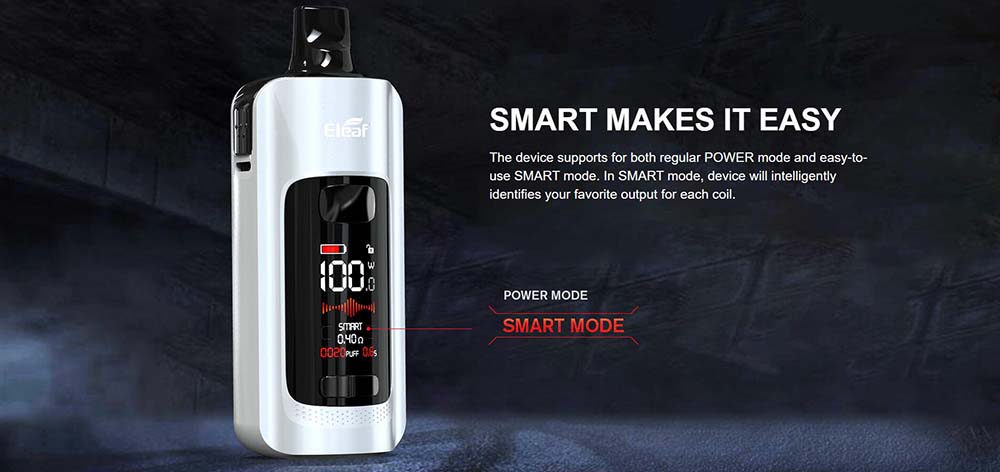 iStick P100 Supports Power Mode And Smart Mode