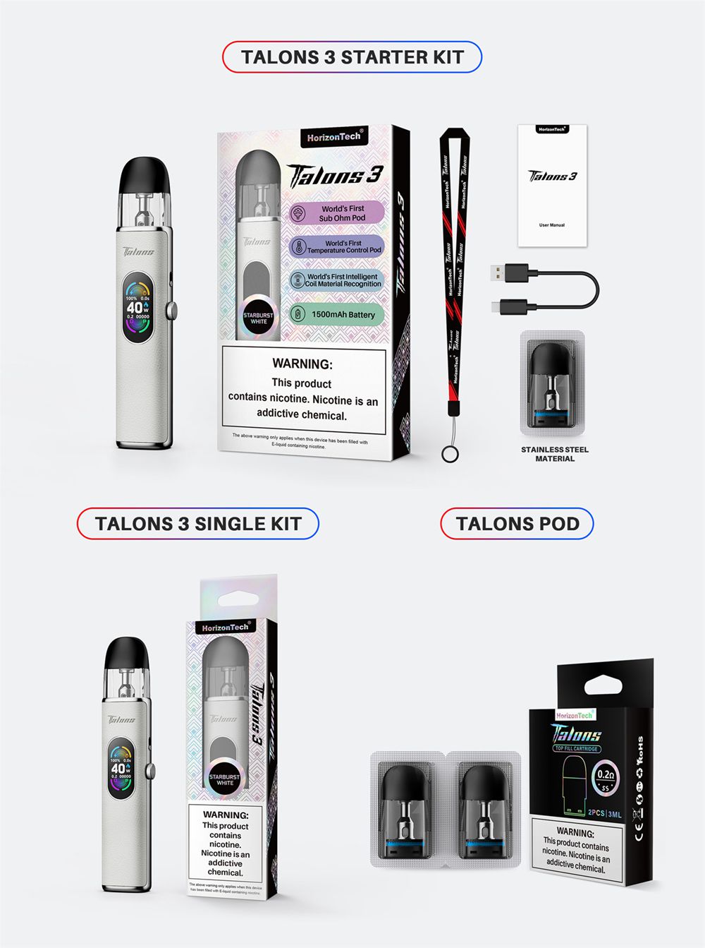 HorizonTech-Talons-3-Kit