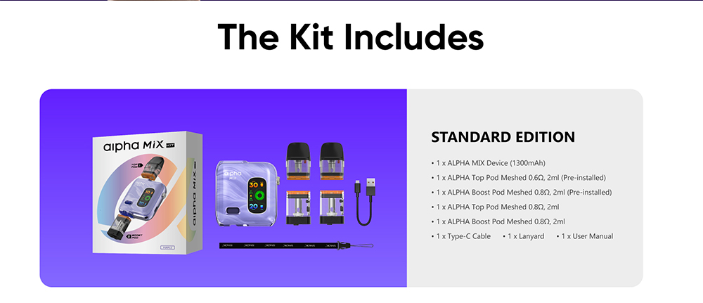 Smok-Alpha-Mix-Kit-1300mAh