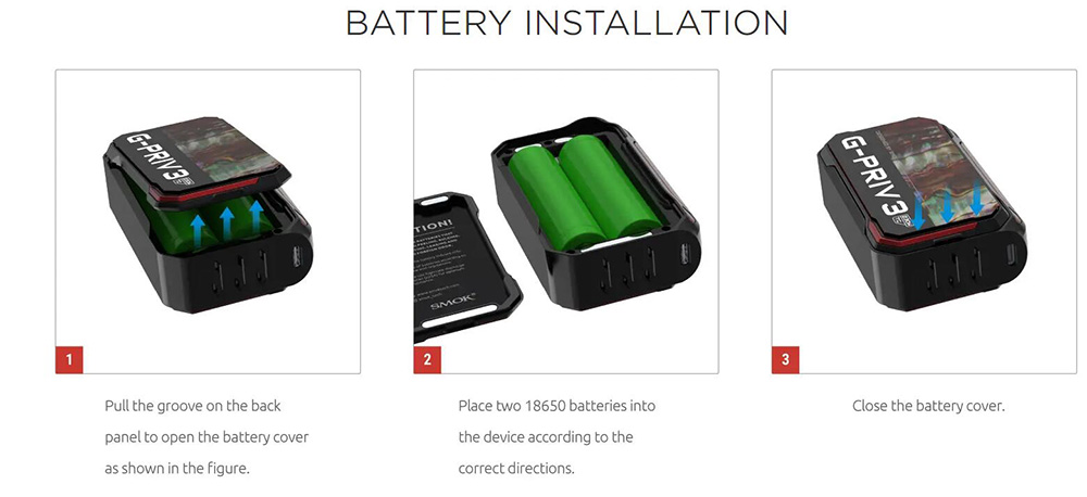 Smok G-PRIV 3 Battery Replace