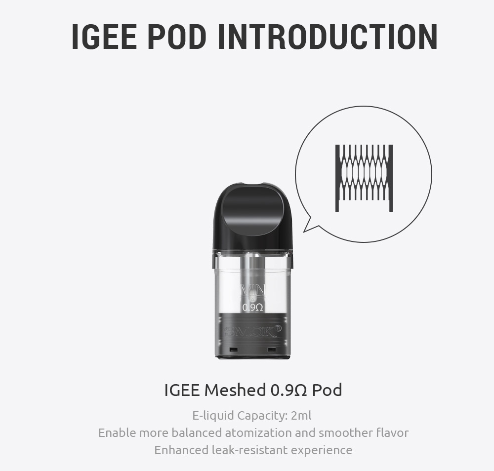 Smok IGEE A1 pod kit cartridge