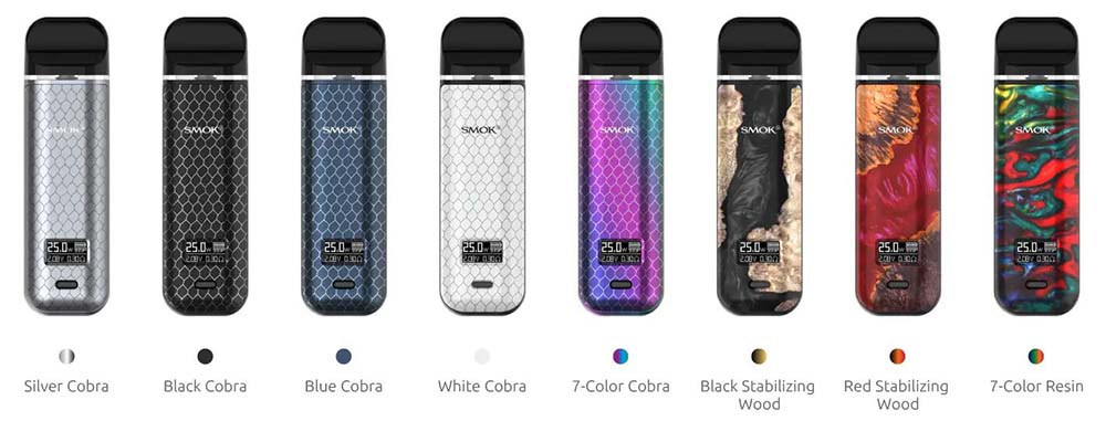 Smok Novo X Pod Kit Colors Available