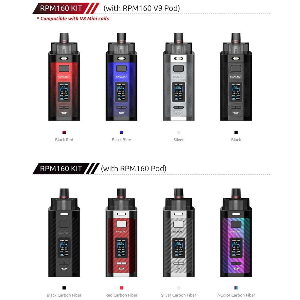 Smok RPM160 8 Colors 2 Versions Available