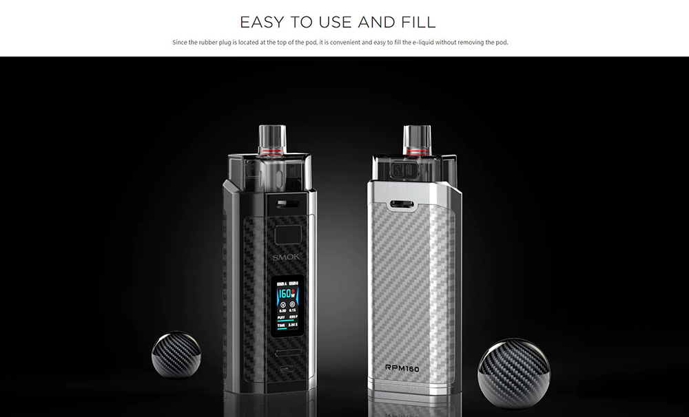 With Convenient Top E-Juice Refill Design