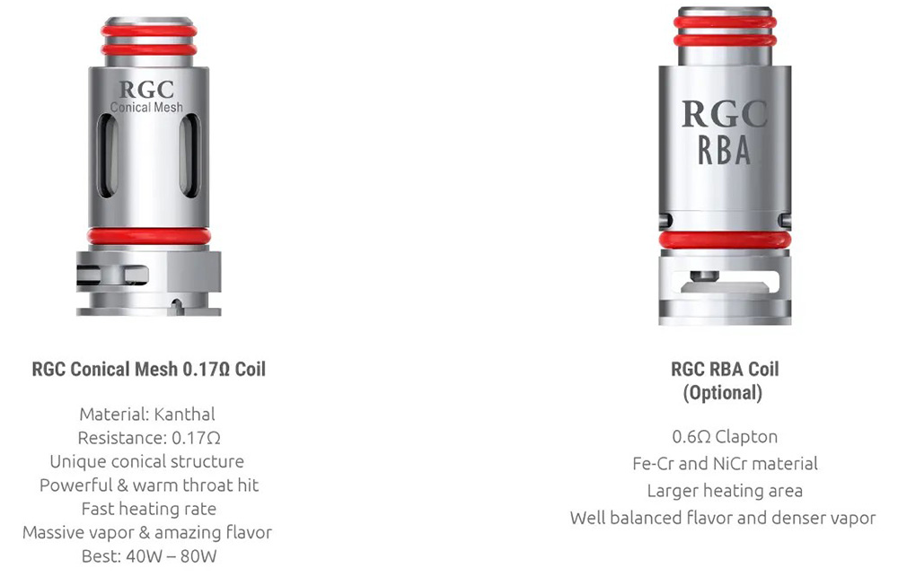 Smok RGC Coil Options