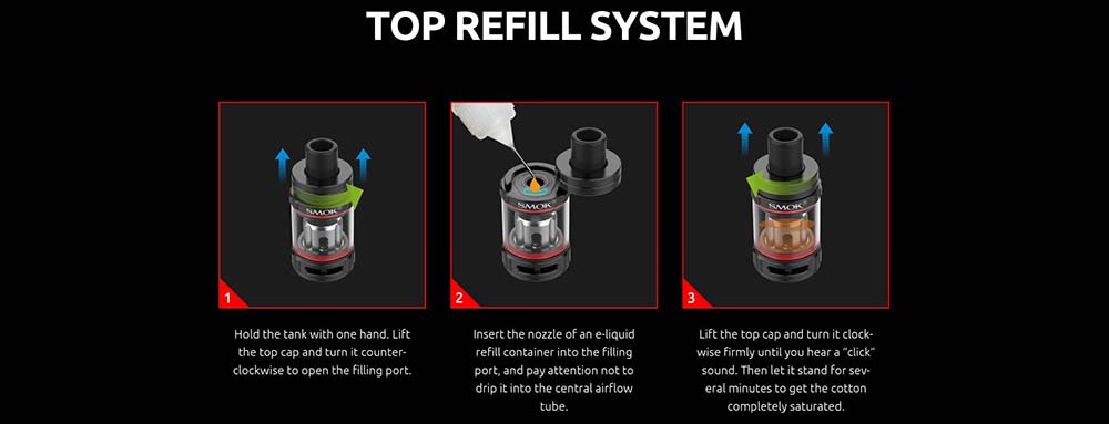 How To Fill Smok TFV9 Mini Glass Tanks