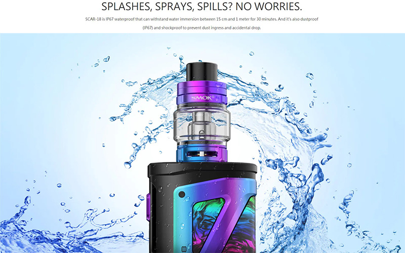 Smok Scar 18 Kit With Tri-Proof Features