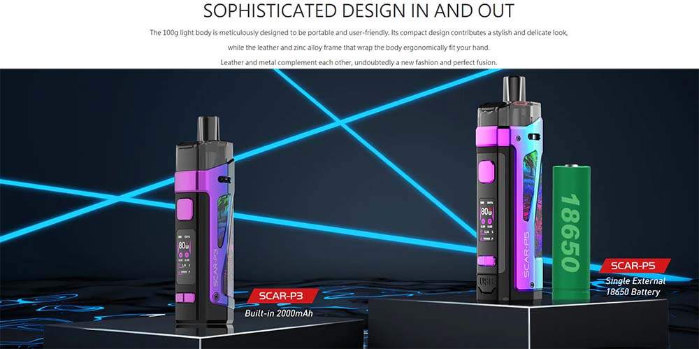 Scar P5 Pod Kit With Sophisticated Design