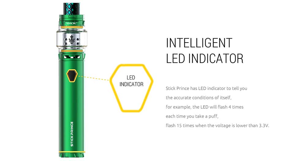 Stick Prince With Intelligent LED Indicator Light