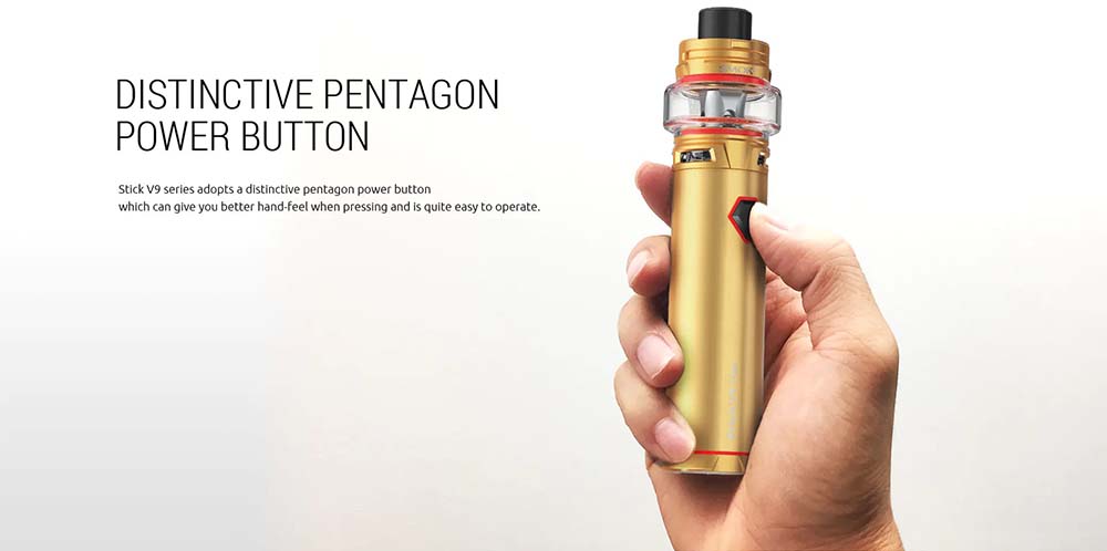 Smoktech Stick V9 Kit With Pentagon Power Button