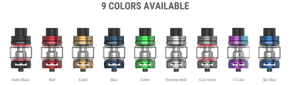 Smok TFV9 Tank Colors Available