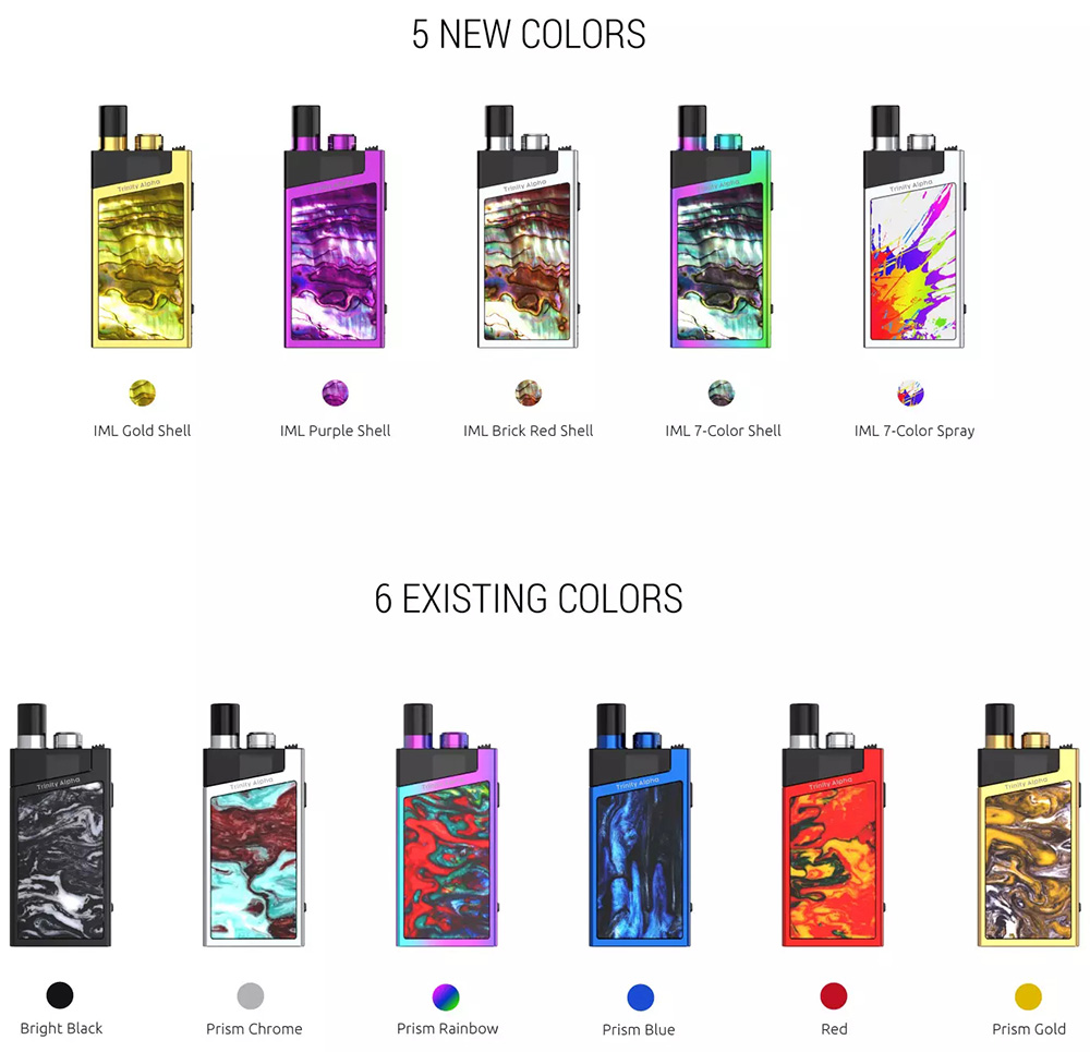 Smok Trinity Alpha POd Kit Colors Available